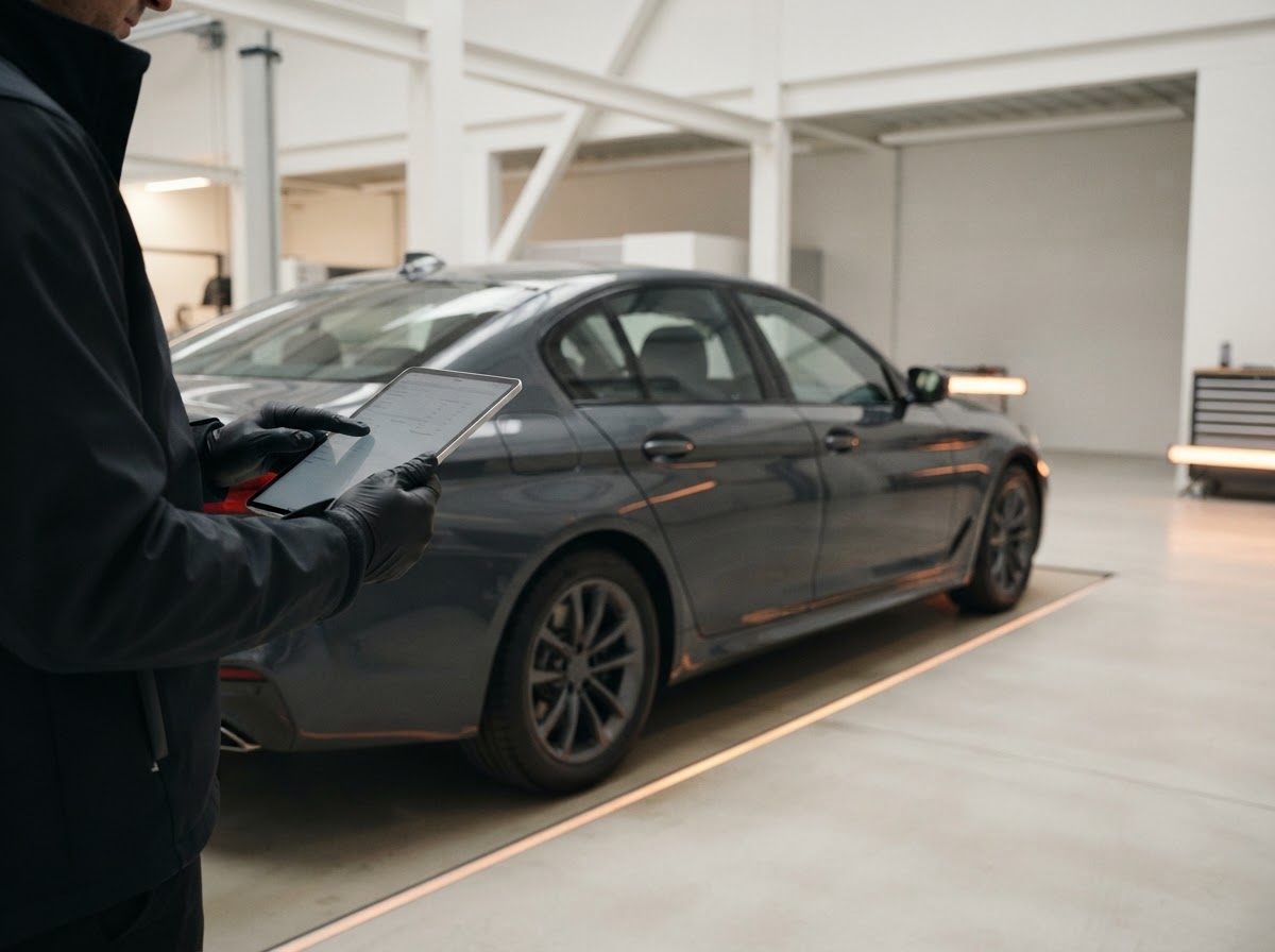 Inspection numérique d’un véhicule avant convoyage